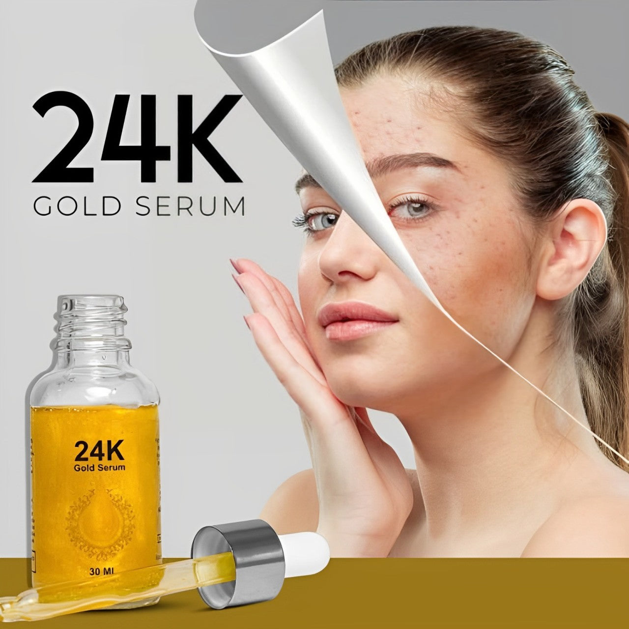 24K Gold Face Serum: Premium Anti-Aging and Hydration Solution | 30ml