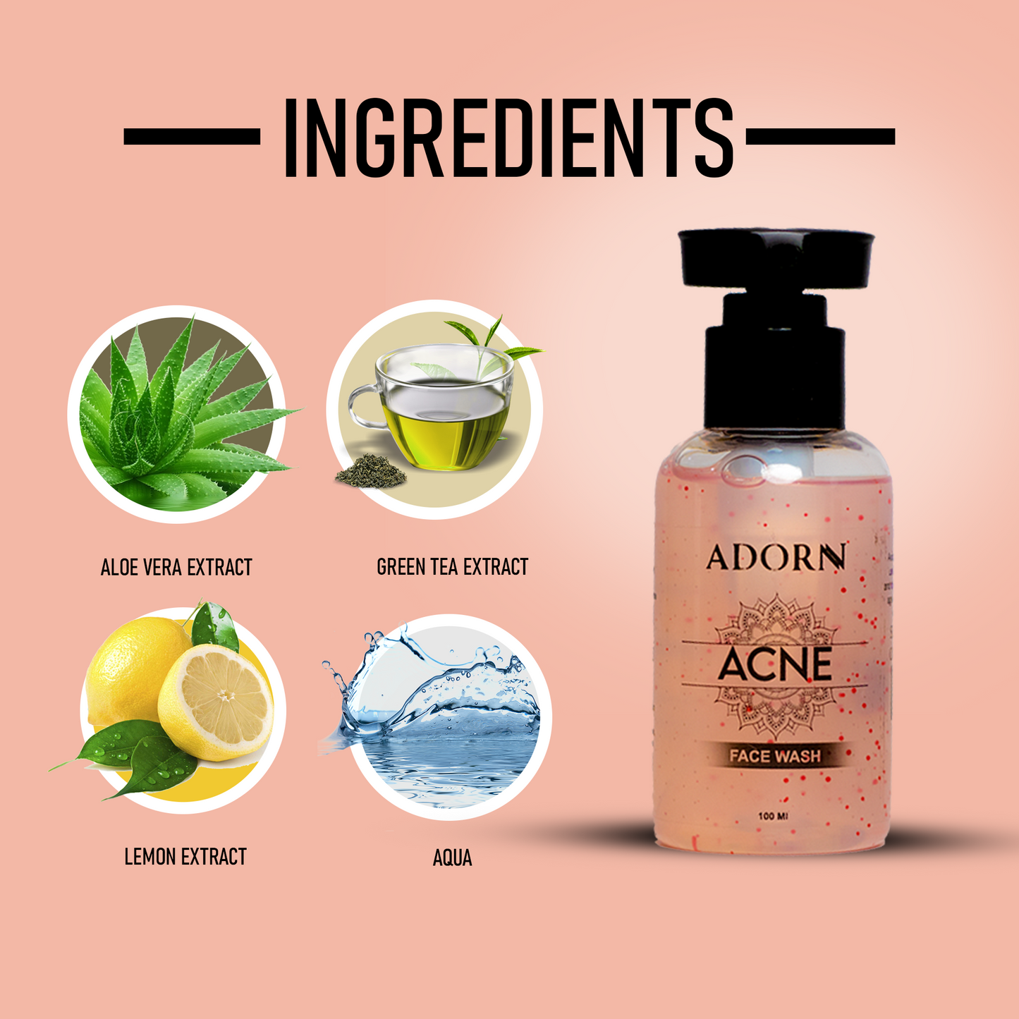 Adornn Acne & Aloe Vera Face Wash